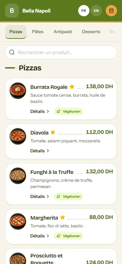 Aperçu du thème Convivial sur téléphone